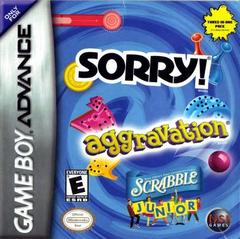 Aggravation / Sorry / Scrabble Jr - GameBoy Advance - Game Only