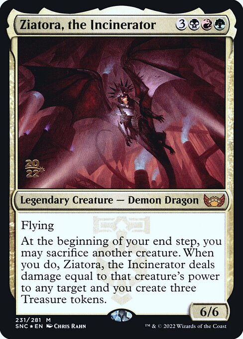 Ziatora, the Incinerator (231s) - Foil Lightly Played / snc