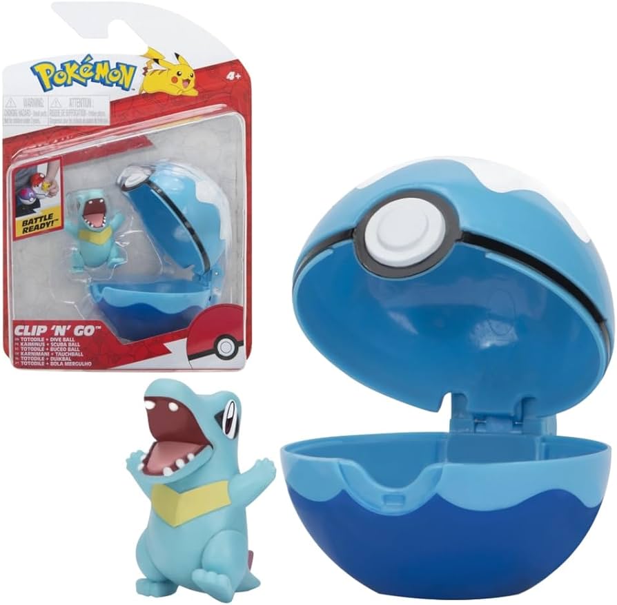 Pokéball Battle Figure (Totodile Dive Ball)