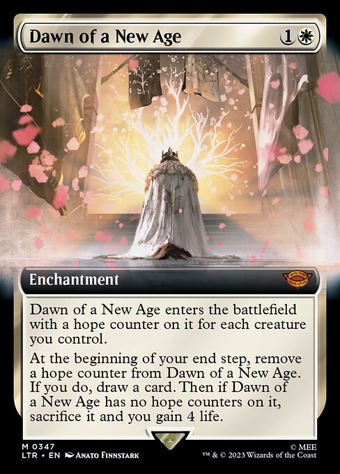 Dawn of a New Age (347) - EXTENDED ART - Lightly Played / ltr