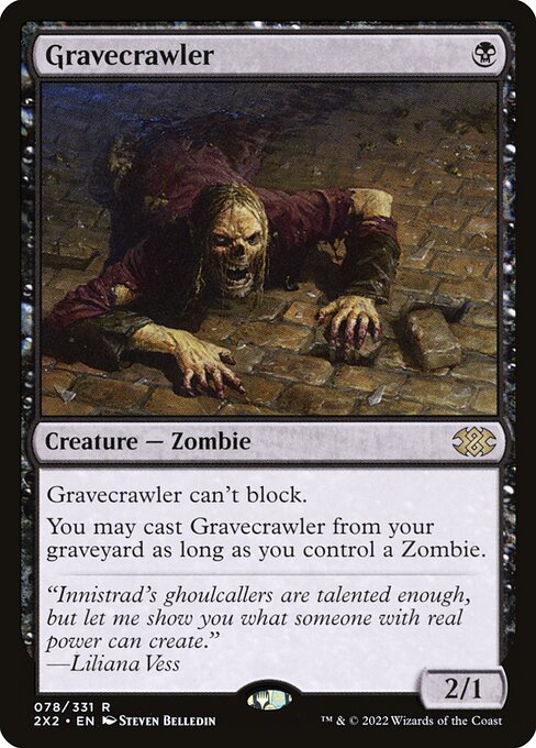 Gravecrawler (78) - Lightly Played / 2x2