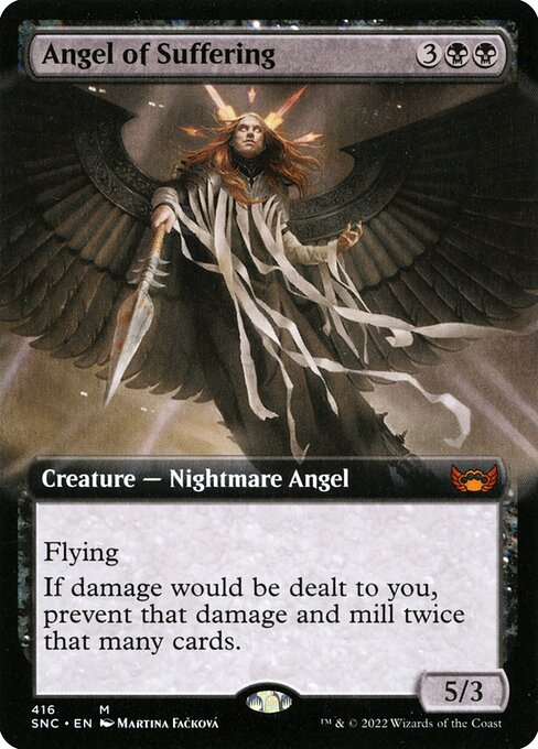 Angel of Suffering (416) - EXTENDED ART - Lightly Played / snc