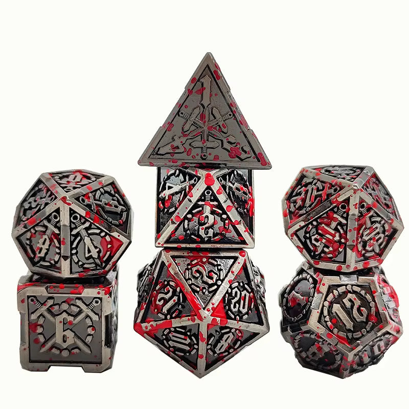 Metal Blades Dice Set - Blood