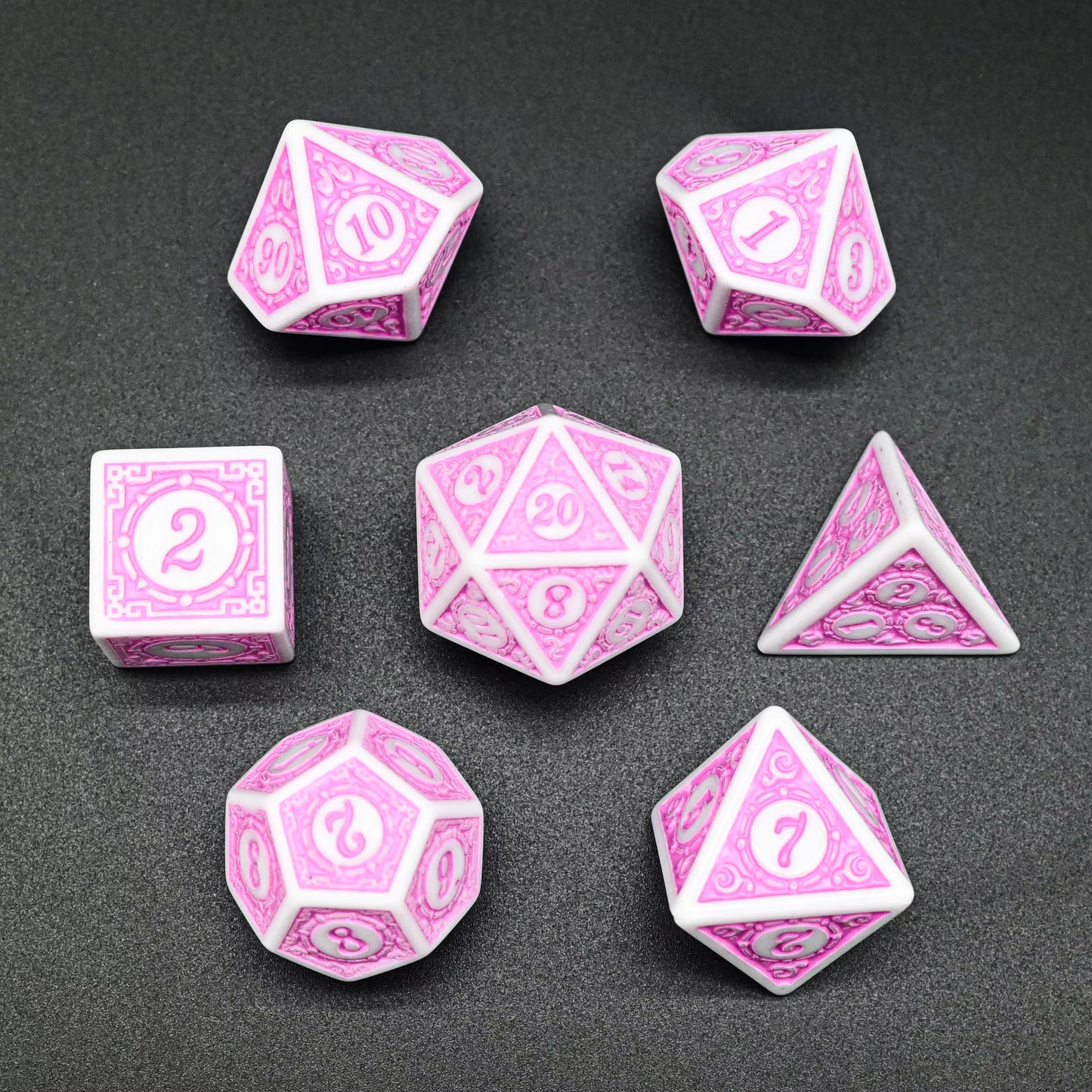 Exquisite Acrylic Dice Set - Pink