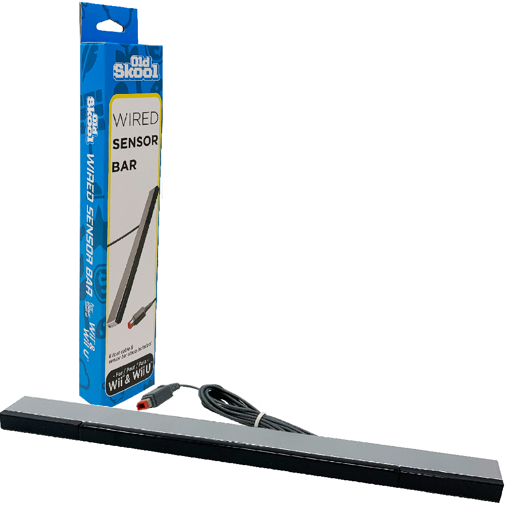 Wii/Wii U Wired Sensor Bar - Old Skool - Sealed Brand New