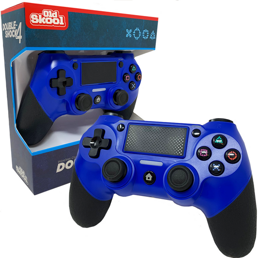 PS4 Double-Shock 4 Wireless Controller (Blue) - Old Skool - Sealed Brand New