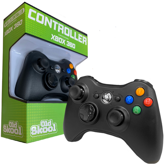 Wireless Black Xbox 360 Controller - Old Skool - Sealed Brand New