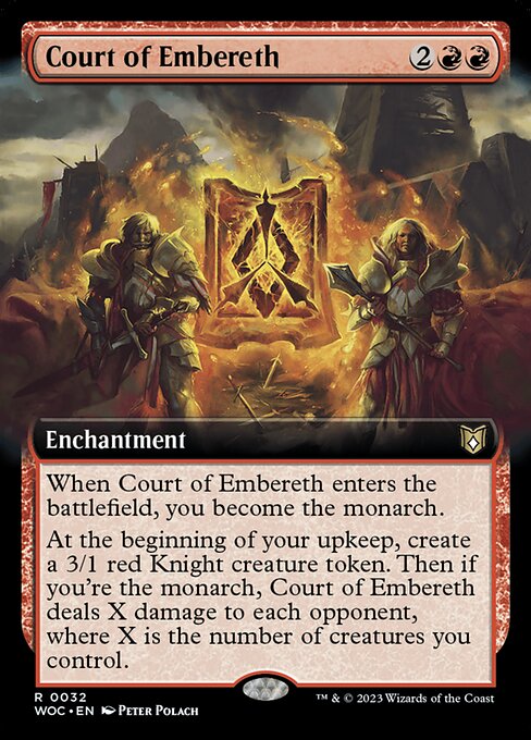 Court of Embereth (32) - EXTENDED ART - Lightly Played / woe