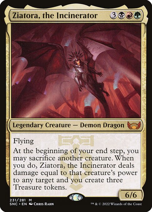 Ziatora, the Incinerator (231) - Foil Lightly Played / snc