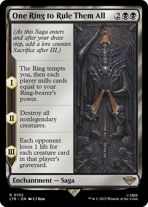 One Ring to Rule Them All (102) - Foil Lightly Played / ltr