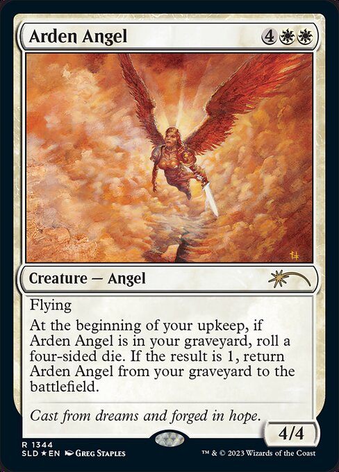 Arden Angel (1344) - Foil Lightly Played / sld