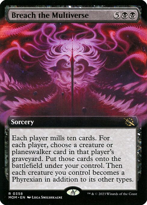 Breach the Multiverse (358) - EXTENDED ART - Foil Lightly Played / mom
