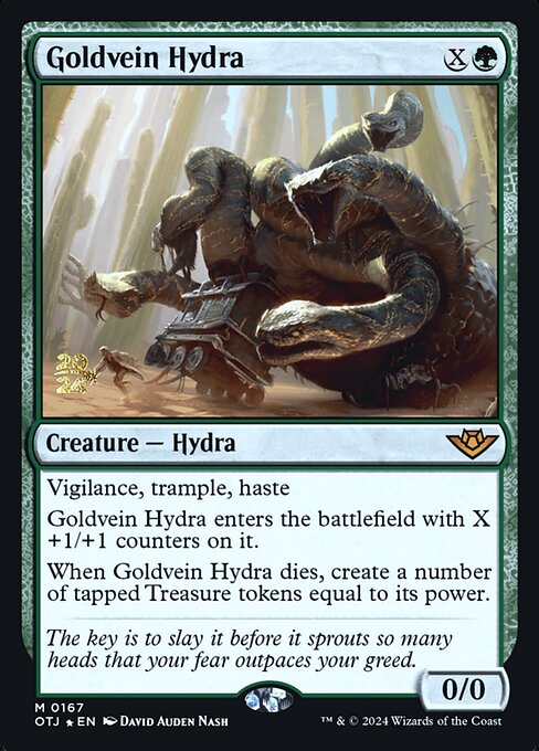 Goldvein Hydra (167s) - Foil Lightly Played / otj