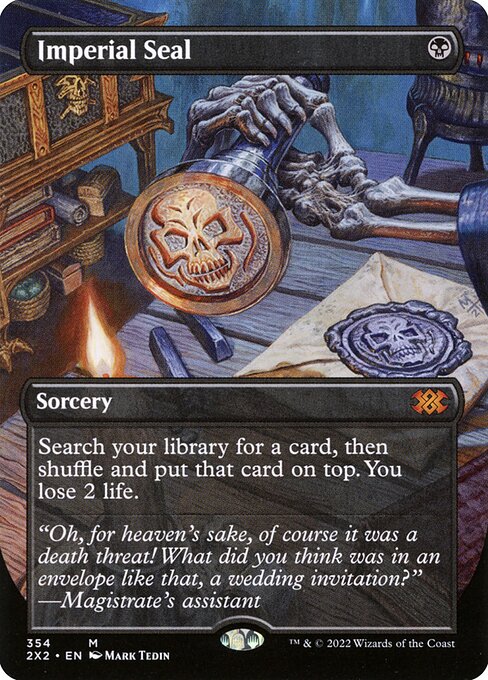 Imperial Seal (354) - BORDERLESS - Foil Lightly Played / 2x2