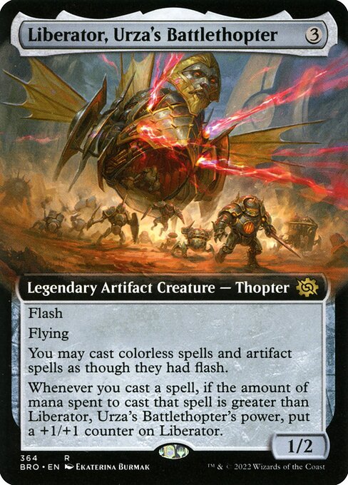 Liberator, Urza's Battlethopter (364) - EXTENDED ART - Lightly Played / bro