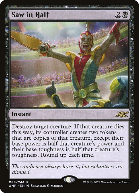 Saw in Half (88) - Lightly Played / unf