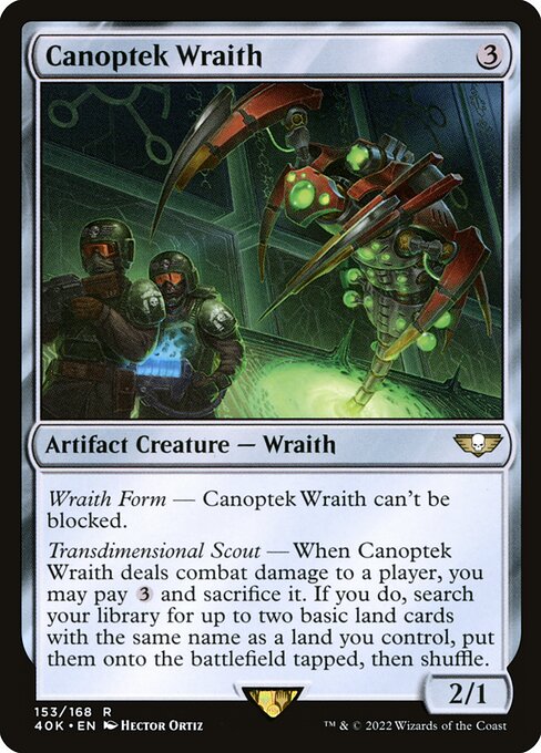 Canoptek Wraith (153) - Lightly Played / 40k
