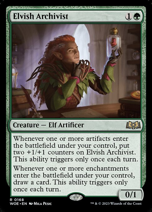 Elvish Archivist (168) - Lightly Played / woe