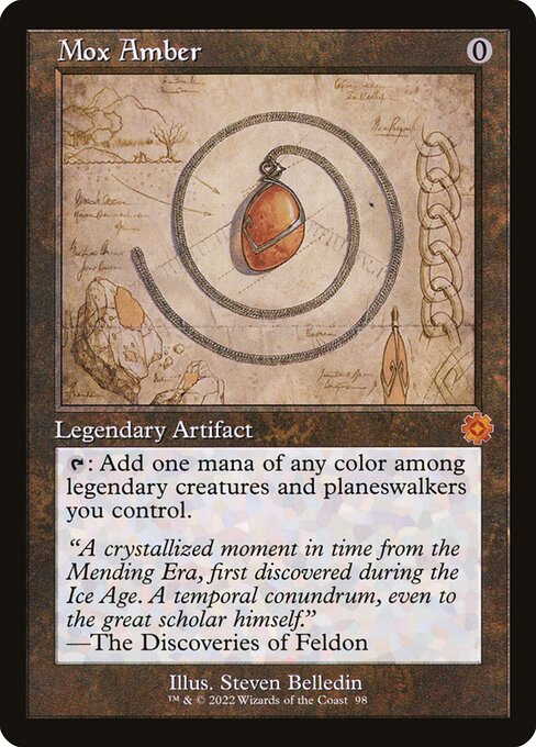 Mox Amber (98) - Foil Lightly Played / bro