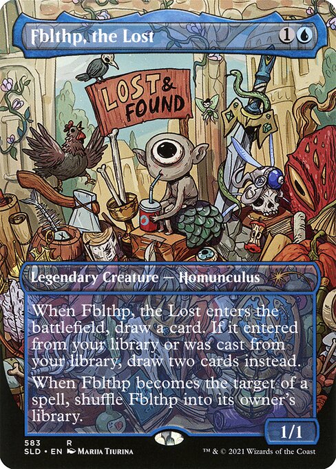 Fblthp, the Lost (583) - BORDERLESS - FULL ART - Lightly Played / sld