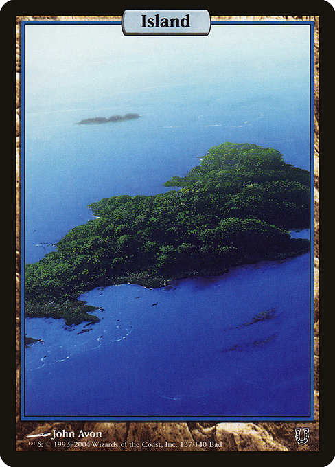 Island (137) - FULL ART - Lightly Played / unh