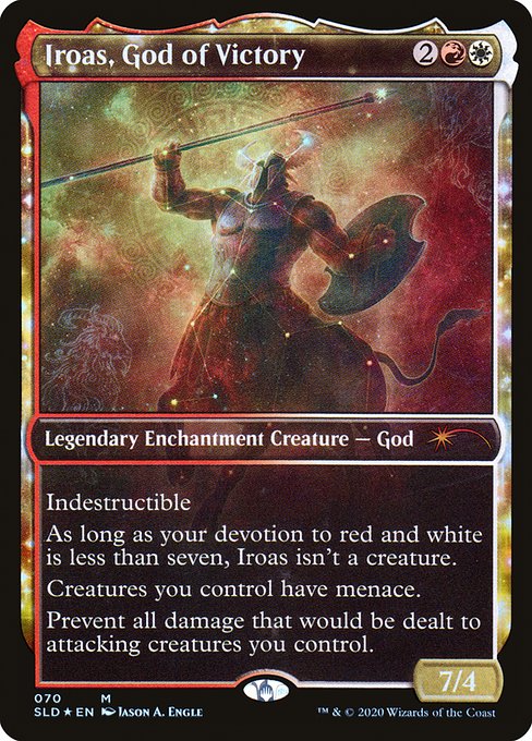 Iroas, God of Victory (70) - SHOWCASE - FULL ART - Foil Lightly Played / sld