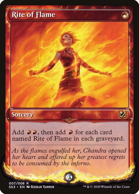 Rite of Flame (7) - Foil Moderately Played / ss3