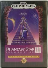 Phantasy Star III Generations of Doom - Sega Genesis - Cartridge Only