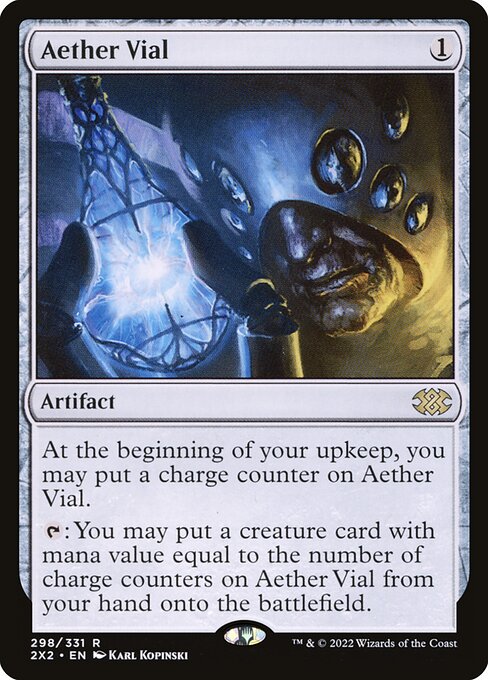 Aether Vial (298) - Foil Lightly Played / 2x2