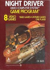 Night Driver [Text Label] - Atari 2600 - Cartridge Only