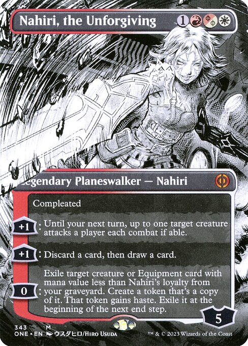 Nahiri, the Unforgiving (343) - BORDERLESS - Moderately Played / one