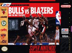 Bulls Vs Blazers and the NBA Playoffs - Super Nintendo - Game Only