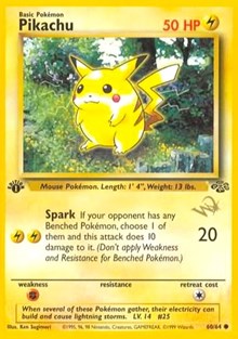 Pikachu (W Stamped Promo) - Lightly Played / PR