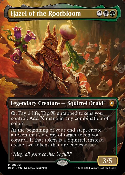 Hazel of the Rootbloom (2) - BORDERLESS - Foil Lightly Played / blb