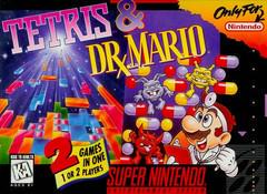 Tetris and Dr. Mario - Super Nintendo - Game Only