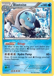 Blastoise (BW Plasma Blast) - Moderately Played / PR