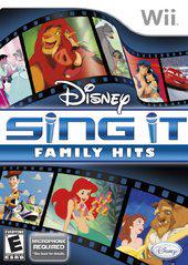 Disney Sing It: Family Hits - Wii - Used w/ Box & Manual