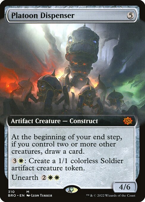 Platoon Dispenser (310) - EXTENDED ART - Lightly Played / bro