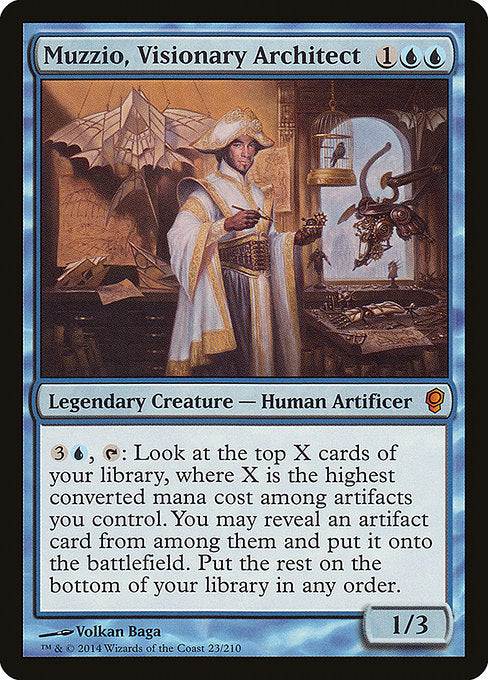 Muzzio, Visionary Architect (23) - Lightly Played / cns