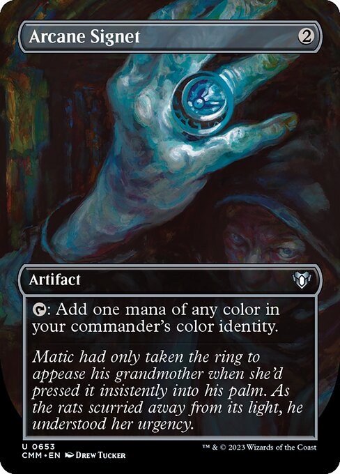 Arcane Signet (653) - BORDERLESS - Damaged / cmm
