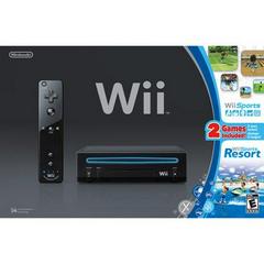Nintendo Wii Sports & Wii Sports Resort Black Console - Wii - CIB