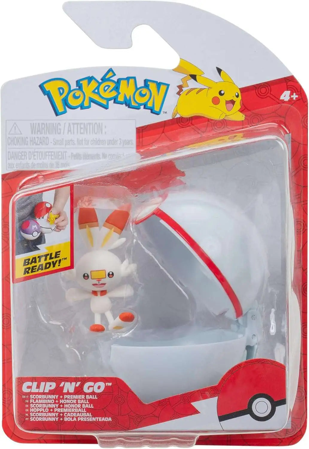 Pokéball Battle Figure (Scorbunny Premier Ball)