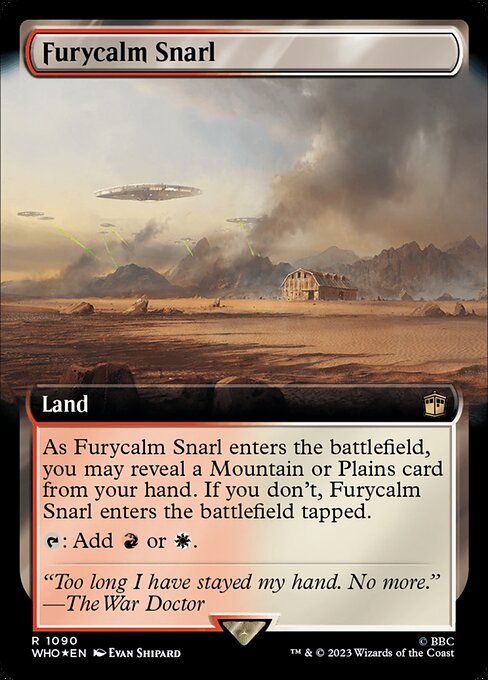 Furycalm Snarl (1090) - EXTENDED ART - Foil Lightly Played / who