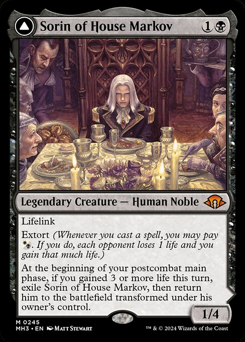 Sorin of House Markov // Sorin, Ravenous Neonate (245) - Foil Lightly Played / mh3