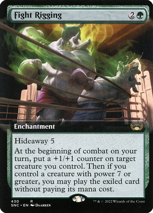 Fight Rigging (430) - EXTENDED ART - Foil Lightly Played / snc