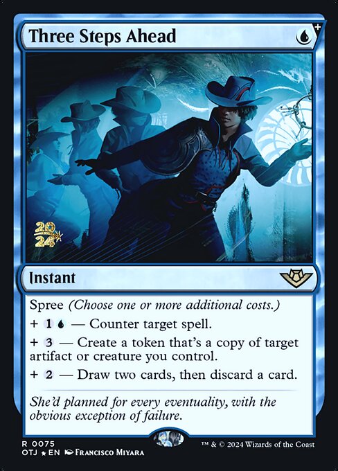 Three Steps Ahead (75s) - Foil Lightly Played / otj