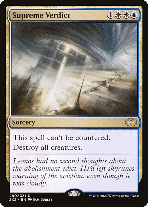 Supreme Verdict (280) - Lightly Played / 2x2