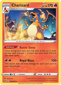 Charizard - 25/185 (Cracked Ice Holo) - Lightly Played / PR