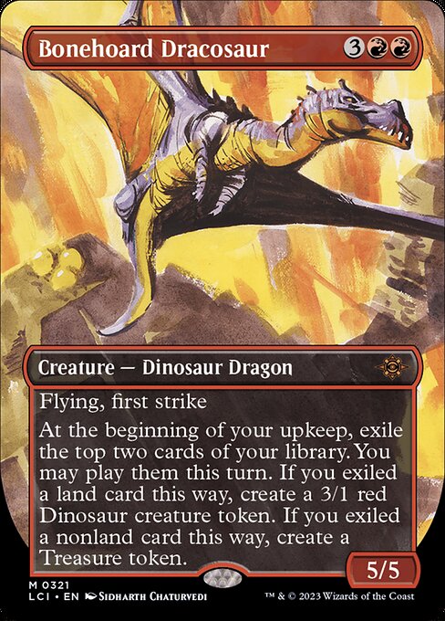 Bonehoard Dracosaur (321) - BORDERLESS - Lightly Played / lci