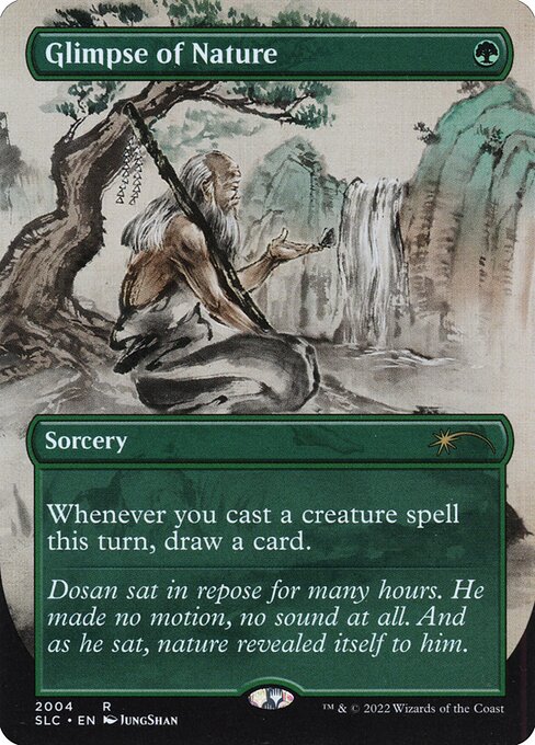 Glimpse of Nature (2004) - BORDERLESS - FULL ART - Foil Lightly Played / sld